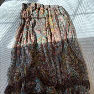 Krazy Kat Multicolor Paisley Maxi Skirt
